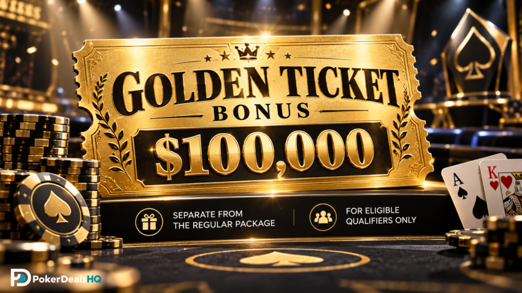 WPT $100,000 Golden Ticket bonus